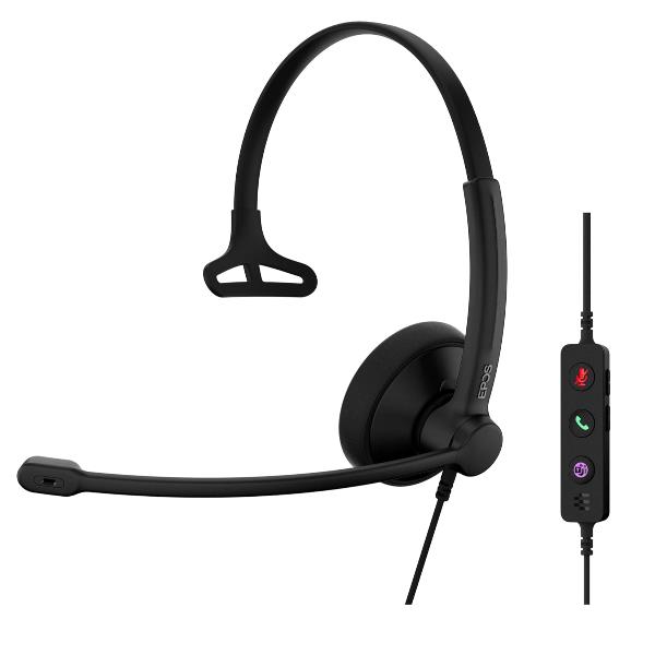 Cuffie da Ufficio Epos IMPACT 100 MS Mono USB-C/A con Noise Canceling