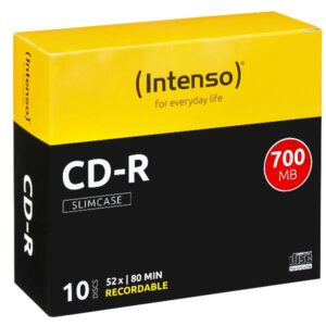 CD-R Intenso 700MB 10 Pezzi Slim Case