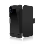 Custodia Smartphone Black Rock Booklet per iPhone Xs/X Silicone Nero