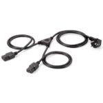 Cavo Alimentazione Y Equip 2x C13 1x Schuko 1.8m