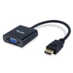 Adattatore HDMI a VGA con Audio EQUIP Nero e Alimentazione USB