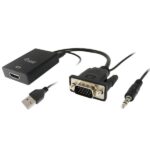 Adattatore VGA a HDMI EQUIP con Audio Maschio Femmina