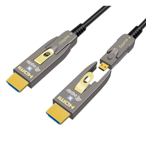 Cavo HDMI 2.0 Equip Ottico Attivo 4K/60Hz 20 Metri Staccabile