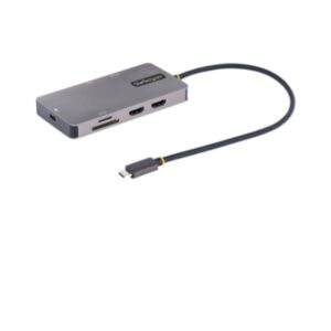 Adattatore USB-C Startech Multiporta Grigio Alluminio