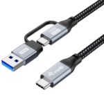 Cavo USB-C 2 in 1 EQUIP PD100W 4K 20Gbps 1 metro