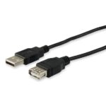 Cavo Prolunga USB-A 2.0 EQUIP 3 Metri Nero