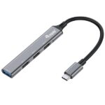 Hub USB Equip 4 Porte USB-C (1x USB 3.2 + 3x USB 2.0) Alluminio