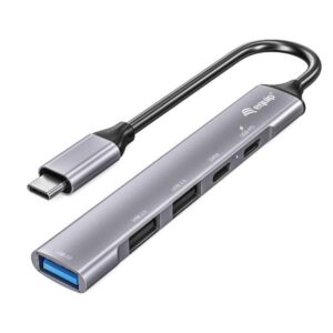 Hub USB Equip 5 Porte USB-C Alluminio 1x USB 3.0 2x USB 2.0 PD 100W