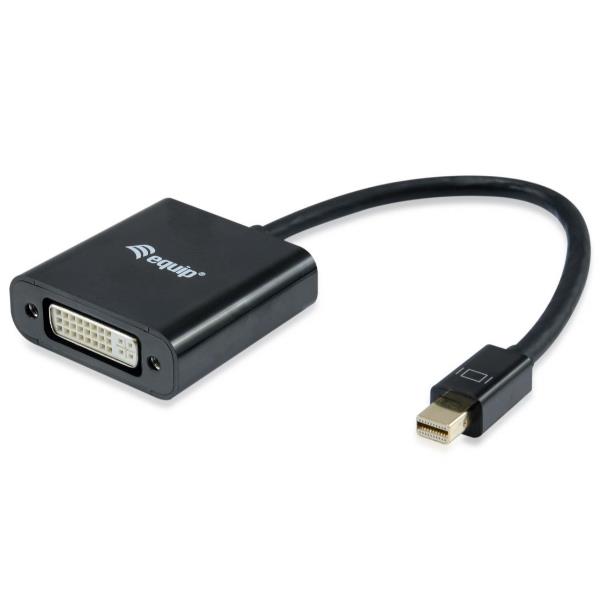 Adattatore Mini DisplayPort a DVI-I Dual Link EQUIP Nero
