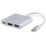 Adattatore USB-C a HDMI USB-A PD 60W Equip Bianco