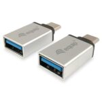 Adattatore USB-C a USB-A Equip 2 Pezzi USB 3.0 Argento