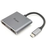 Adattatore USB-C 4-in-1 Equip Dual HDMI USB 3.0 PD 100W