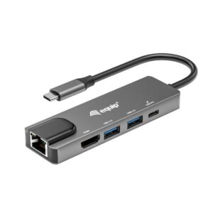 Adattatore USB-C 5 in 1 Equip HDMI 4K Gigabit LAN PD 100W