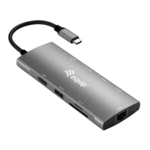 Adattatore USB-C 9 in 1 Equip HDMI 4K 60Hz LAN Gigabit PD 100W