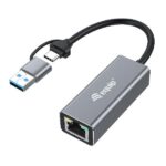 Adattatore di Rete USB-C a RJ45 2.5 Gigabit Equip Grigio