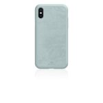 Cover iPhone Xs/X White Diamonds Azzurro in Tessuto