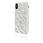 Cover Smartphone White Diamonds per iPhone Xs e iPhone X in TPU e Madre Perla Bianca