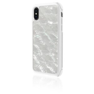 Cover Smartphone White Diamonds per iPhone Xs e iPhone X in TPU e Madre Perla Bianca
