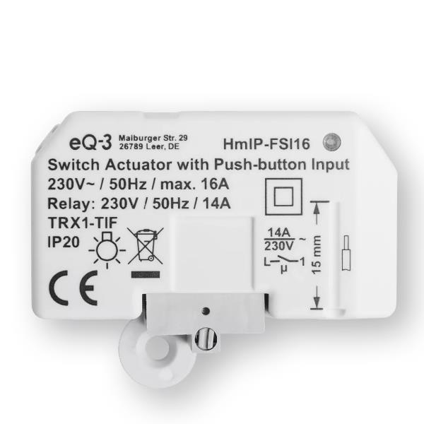 Interruttore Domotico Homematic HmIP-FSI16 Bianco