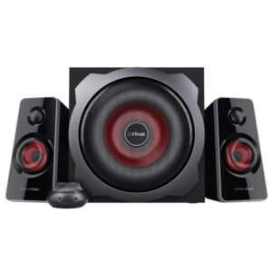 Casse PC 2.1 Trust GXT 38 Tytan Subwoofer Legno 60W Telecomando