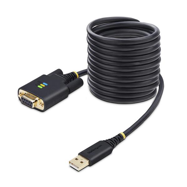 Cavo USB Seriale Null Modem Startech DB-9 3 metri Nero (3 Pezzi)