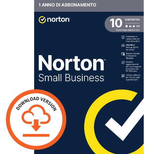 Norton SMALL BUSINESS 2.0 10 DEVICE - Software elettronico - Download immediato