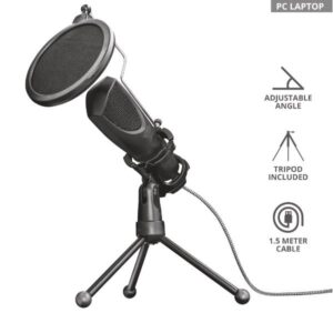 Microfono Streaming Trust GXT 232 Mantis Nero