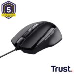 Mouse Cablato Trust Voca 2400DPI Nero 160cm