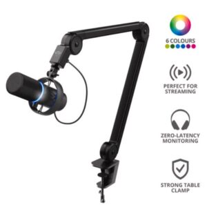 Microfono Trust GXT 255+ Onyx Professionale per Streaming e Videoconferenze