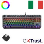 Tastiera Gaming Trust GXT834 Callaz TKL Meccanica Rainbow Layout IT