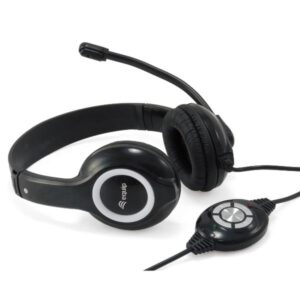 Cuffie Professionali EQUIP Stereo USB con Microfono Nero