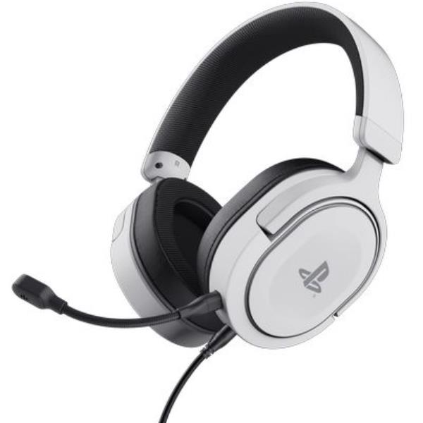 Cuffie Gaming Trust GXT 498 Forta per PlayStation, Microfono Integrato, Bianco