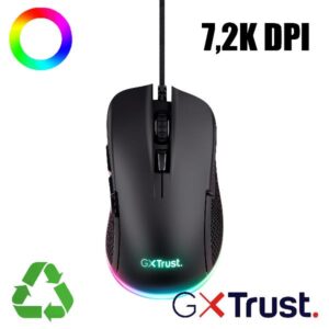 Mouse Gaming Trust GXT 922 Ybar Cablato 7200 DPI 6 Pulsanti RGB