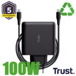 Alimentatore Notebook Trust Maxo 100W USB-C Cavo Incluso Nero