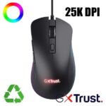 Mouse Gaming Trust GXT924 YBAR+ Cablato 25.600 DPI 6 Pulsanti