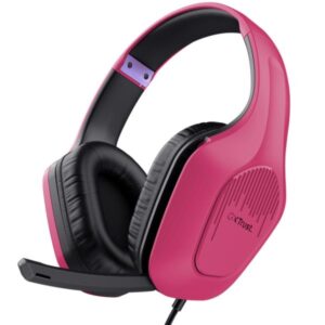 Cuffie Gaming Trust GXT 415P Zirox Overear Multipiattaforma - Rosa