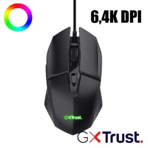 Mouse Gaming Trust GXT109 Felox 6.400 DPI Illuminato Cablato