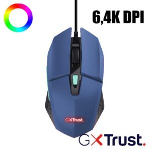Mouse Gaming Trust GXT109B Felox 6.400 DPI Illuminato Cablato