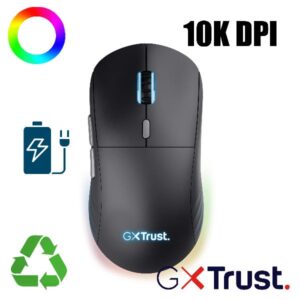 Mouse Gaming Trust GXT 926 Redex II Wireless Ricaricabile RGB 10000 DPI
