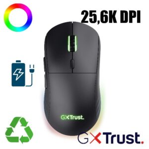 Mouse Gaming Trust GXT927 Redex+ Wireless 25600DPI Ricaricabile 94h