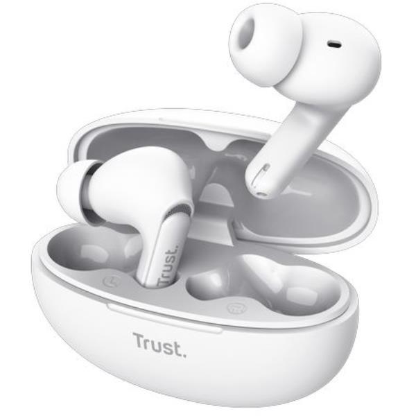 Auricolari True Wireless Trust YAVI BT Bianchi con Riduzione Rumore ENC