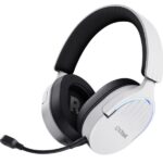 Cuffie Gaming Trust GXT 491W Fayzo Wireless 2.4GHz Bluetooth Noise Cancelling Bianco