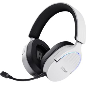 Cuffie Gaming Trust GXT 491W Fayzo Wireless 2.4GHz Bluetooth Noise Cancelling Bianco