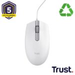 Mouse Trust TM-101 ECO Cablato USB Bianco 50% Plastica Riciclata