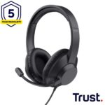 Cuffie con Microfono Trust Ayda Max Jack 3.5mm Nero Riciclabili