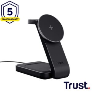 Caricabatterie Wireless Trust Viro 3-in-1 Magnetico per iPhone Apple Watch AirPods