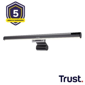 Lampada LED Trust Shyne per Monitor, Antiriflesso, 3 Luci Touch