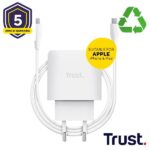 Caricabatterie USB-C Trust 45W per Apple Bianco