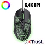 Mouse Gaming Trust GXT 113 Felox Cablato 6.400 DPI 6 Pulsanti