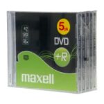DVD+R Maxell 4.7GB 5 Pezzi Jewel Case